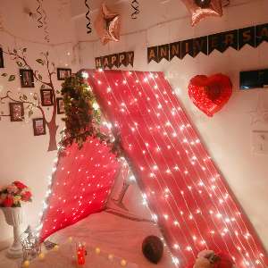 Cabana decoration at home for birthday surprise 141