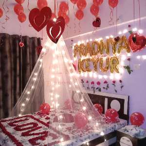 Cabana decoration at home for birthday surprise 69
