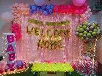 Newborn baby welcome decoration at home Pune by JOLEVENTS Katraj